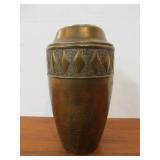 Antique German Hammered Copper Vase