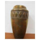Antique German Hammered Copper Vase