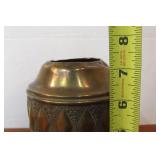 Antique German Hammered Copper Vase