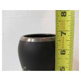 Vintage Chinese Sterling Silver Overlay Vase