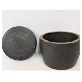 Ornate Old Carved Chinese Lidded Jar