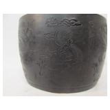 Ornate Old Carved Chinese Lidded Jar