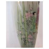 Vintage Hand Painted Chinese Porcelain Wall Vase