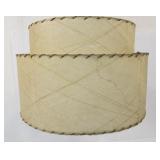 Mid Century 2-Tiered Fiberglass Lamp Shade