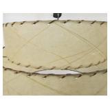 Mid Century 2-Tiered Fiberglass Lamp Shade