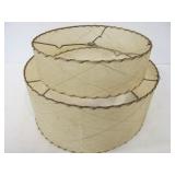 Mid Century 2-Tiered Fiberglass Lamp Shade