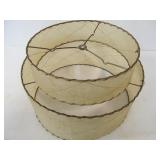 Mid Century 2-Tiered Fiberglass Lamp Shade