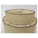 Mid Century 2-Tiered Fiberglass Lamp Shade