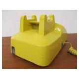 Vintage YELLOW Western Electric Rotary Dial Telephone