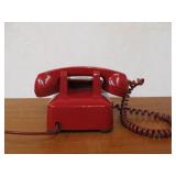 Vintage RED Western Electric Rotary Dial Telephone