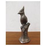 Old Signed Vintage Figural Silverplated Bird Pen Holder