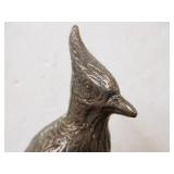 Old Signed Vintage Figural Silverplated Bird Pen Holder