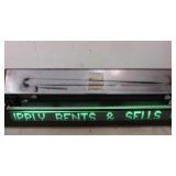 Vintage SALESCASTER Model 56 Lighted Store Display Sign