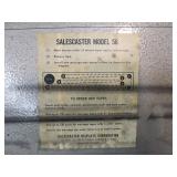 Vintage SALESCASTER Model 56 Lighted Store Display Sign