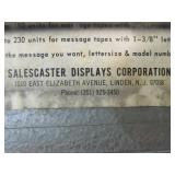 Vintage SALESCASTER Model 56 Lighted Store Display Sign