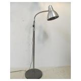 Vintage Mid Century Chrome Gooseneck Floor Lamp