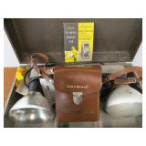 Vintage Bell Howell "One-Nine" Movie Camera w/Case & Lighting Setup