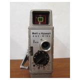 Vintage Bell Howell "One-Nine" Movie Camera w/Case & Lighting Setup