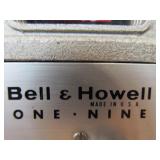 Vintage Bell Howell "One-Nine" Movie Camera w/Case & Lighting Setup