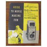 Vintage Bell Howell "One-Nine" Movie Camera w/Case & Lighting Setup