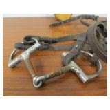Group of Vintage Horse Tack Whips Brush etc
