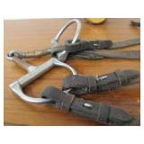 Group of Vintage Horse Tack Whips Brush etc