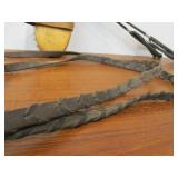 Group of Vintage Horse Tack Whips Brush etc