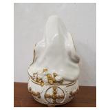 Hand Painted Fine Porcelain Mother Mary Musical Statue by Franklin Mint