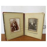 Antique Victorian Photo Album w/Some Photos