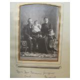 Antique Victorian Photo Album w/Some Photos