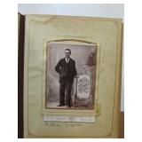 Antique Victorian Photo Album w/Some Photos