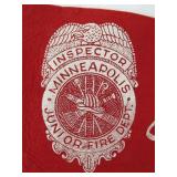 Vintage 1958 Minneapolis Junior Fire Department Felt Pennant