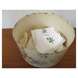 Nice Vintage STOR-AID Ladies Hat Box w/Linens