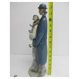 Large 14.5" LLADRO Couple with Umbrella