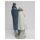 Large 14.5" LLADRO Couple with Umbrella