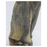 Vintage Hand Carved Buffalo Horn Elephant Sculpture