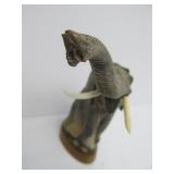 Vintage Hand Carved Buffalo Horn Elephant Sculpture