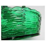 Vintage Colored Glass Nesting Chicken Dishes