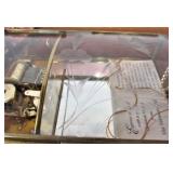 Lot of 5 VIA VERMONT Etched Glass Music Boxes