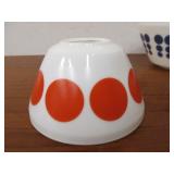 Pair of "Vintage Charm" Pyrex Style Polka Dot Mixing Bowls