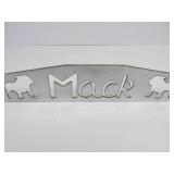 Steel MACK TRUCK Cutout Semi Truck Hoot Emblem
