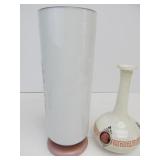 Pair of Antique White Glass Vases