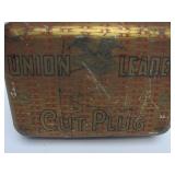 Antique UNION LEADER Cut Plug Tobacco Tin