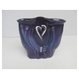 Hand Thrown Signed Art Pottery Double Vase