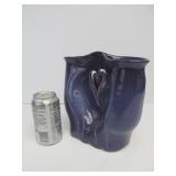 Hand Thrown Signed Art Pottery Double Vase