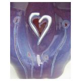 Hand Thrown Signed Art Pottery Double Vase