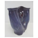 Hand Thrown Signed Art Pottery Double Vase