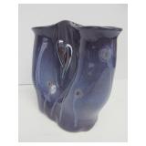 Hand Thrown Signed Art Pottery Double Vase