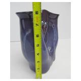 Hand Thrown Signed Art Pottery Double Vase