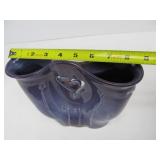 Hand Thrown Signed Art Pottery Double Vase
